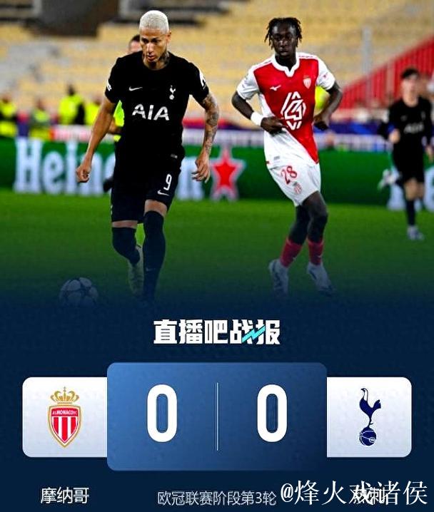 欧冠-巴洛贡错失良机维卡里奥神勇扑救 热刺0-0战平摩纳哥 欧冠-巴洛贡错失良机维卡里奥神勇扑救 热刺0-0战平摩纳哥